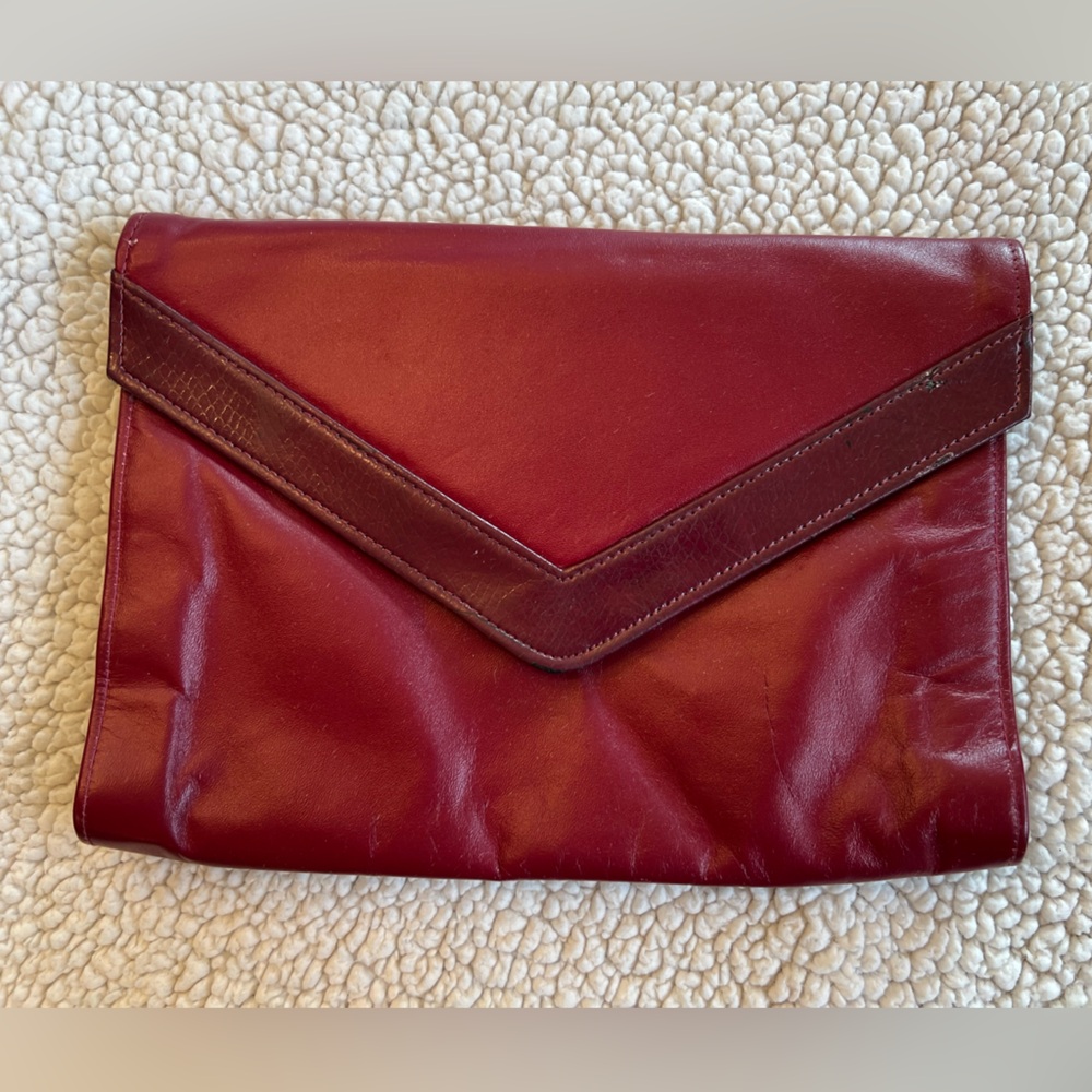 Elegant Burgundy Clutch